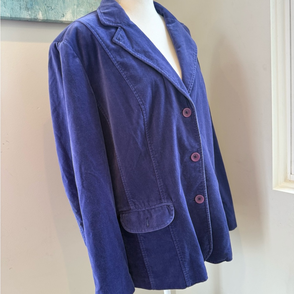 Elisabeth Women’s Vintage-Inspired Purple Velvet Blazer 2X – Prince/Joker Vibes - Picture 10 of 11